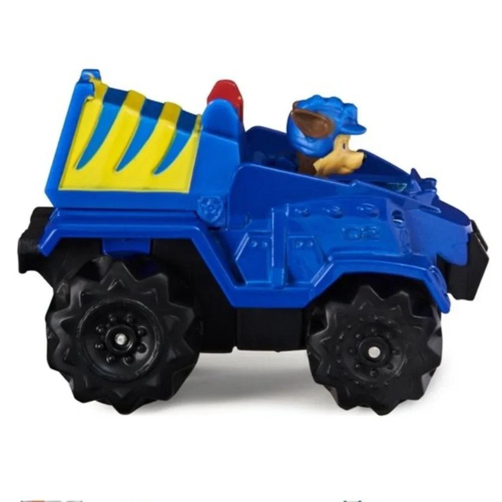 NIB Nicklelodeon Paw Patrol Mighty Pups Super Paws True Metal Car Toy - Chase